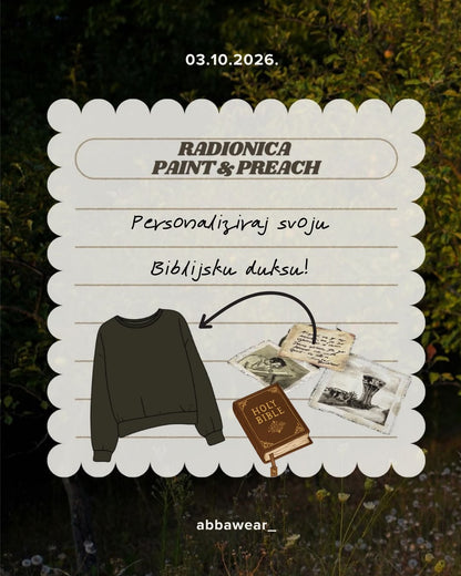 AbbaWear 03.10.2026. - Event Ticket / Paint&Preach